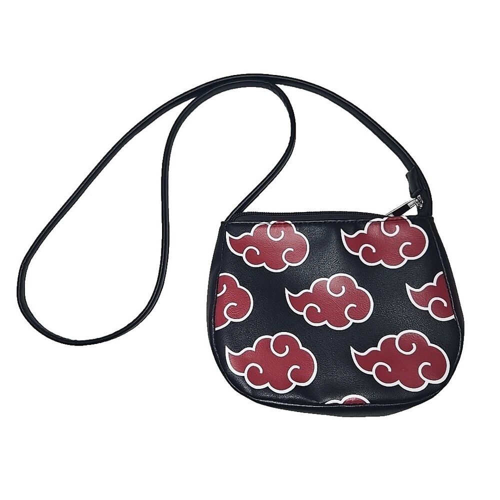 Rare Naruto Bioworld Shippuden Collection Clouds AOP Long Shoulder Bag Purse